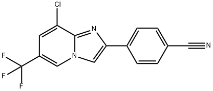 4-[8-Chloro-6-(trifluoromethyl)imidazo-[1,2-a]pyridin-2-yl]benzonitrile|