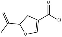 3-Furancarbonyl chloride, 4,5-dihydro-5-(1-methylethenyl)- (9CI) 结构式