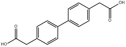 4,4′-ビフェニル二酢酸 化学構造式