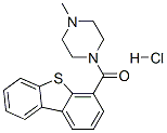 dibenzothiophen-4-yl-(4-methylpiperazin-1-yl)methanone hydrochloride 化学構造式