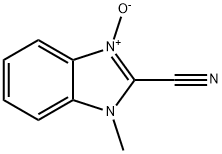 2-Benzimidazolecarbonitrile,1-methyl-,3-oxide(8CI) Structure