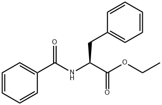 N-苯甲酰-3-苯基-DL-A-丙氨酸乙酯 结构式