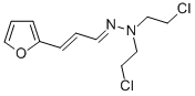 2-Furanacrylaldehyde bis(2-chloroethyl)hydrazone Structure