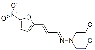 5-Nitro-2-furanacrylaldehyde bis(2-chloroethyl)hydrazone 结构式