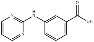 3-(嘧啶-2-基胺)-苯甲酸, 198195-06-1, 结构式
