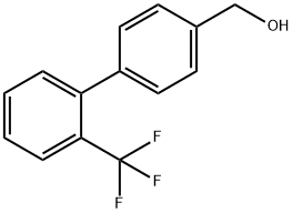 (2'-TRIFLUOROMETHYLBIPHENYL-4-YL)-METHANOL 化学構造式