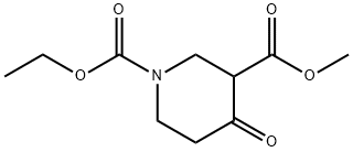 1-ethyl 3-methyl 4-oxopiperidine-1,3-dicarboxylate,19821-27-3,结构式