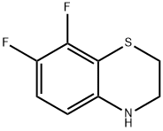 7,8-二氟-3,4-二氢-2H-苯并[B][1,4]噻嗪, 198278-55-6, 结构式