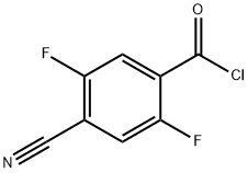 Benzoyl chloride, 4-cyano-2,5-difluoro- (9CI) Struktur