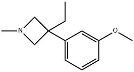 3-Ethyl-3-(m-methoxyphenyl)-1-methylazetidine Struktur