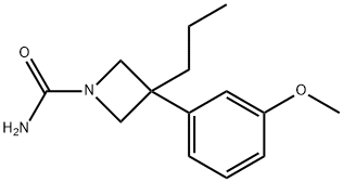 3-(m-Methoxyphenyl)-3-propyl-1-carbamoylazetidine,19832-50-9,结构式