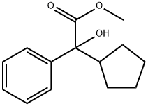 2-环戊基-2-羟基苯乙酸甲酯,19833-96-6,结构式