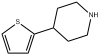 4-(2-チエニル)ピペリジン 化学構造式