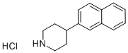 4-(2-ナフチル)ピペリジン塩酸塩 化学構造式