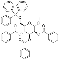 甲基 6-O-(三苯基甲基)-ALPHA-D-吡喃甘露糖苷三苯甲酸酯,198338-59-9,结构式