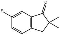 2,3-DIHYDRO-2,2-DIMETHYL-6-FLUORO-1H-INDEN-1-ONE Struktur
