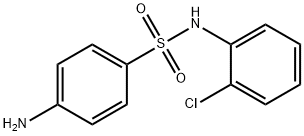 N-(2-クロロフェニル)-4-アミノベンゼンスルホンアミド 化学構造式
