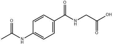 4-acetylaminohippuric acid Struktur