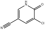 5-chloro-6-hydroxynicotinonitrile 化学構造式