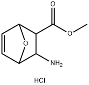 methyl 3-amino-7-oxabicyclo[2.2.1]hept-5-ene-2-carboxylate hydrochloride Struktur