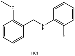 (2-fluorophenyl)(2-methoxybenzyl)amine hydrochloride Structure