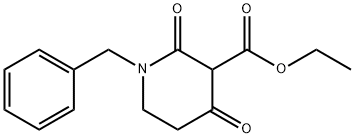 1-ベンジル-2,4-ジオキソピペリジン-3-カルボン酸エチル 化学構造式