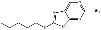 5-Amino-2-(pentylthio)thiazolo[5,4-d]pyrimidine Structure