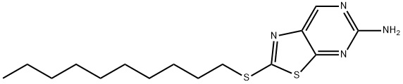 5-Amino-2-(decylthio)thiazolo[5,4-d]pyrimidine Struktur