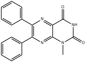 1-Methyl-6,7-diphenyllumazine Structure