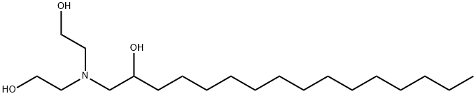 1-[bis(2-hydroxyethyl)amino]hexadecan-2-ol Struktur