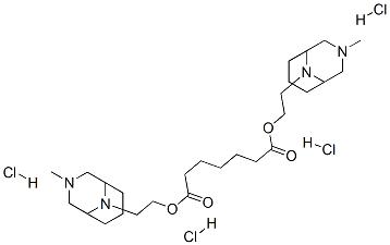 bis[2-(7-methyl-7,9-diazabicyclo[3.3.1]non-9-yl)ethyl] heptanedioate t etrahydrochloride Structure