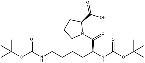 BOC-LYS(BOC)-PRO-OH,198475-99-9,结构式