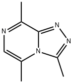 3,5,8-トリメチル-1,2,4-トリアゾロ[4,3-a]ピラジン 化学構造式
