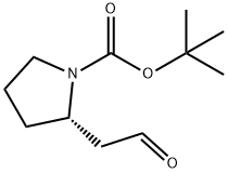 (2S)-2-(2-oxoethyl)-1-Pyrrolidine carbocylic acid 1,1-dimethylethyl ester Struktur