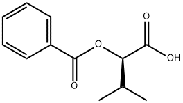 Butanoic acid, 2-(benzoyloxy)-3-methyl-, (R)- (9CI) Struktur