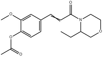 3-에틸-4-(4-아세톡시-3-메톡시신나모일)모르폴린