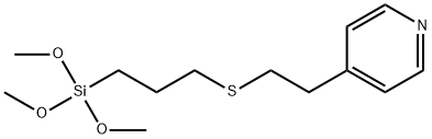 2-(4-PYRIDYLETHYL)THIOPROPYLTRIMETHOXYSILANE 化学構造式