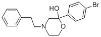 2-(4-BROMOPHENYL)-4-(2-PHENYLETHYL)-2-MORPHOLINOL 化学構造式