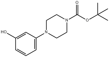 1-(3-HYDROXY-PHENYL)-PIPERAZINE-4-CARBOXYLIC ACID TERT-BUTYL ESTER Structure