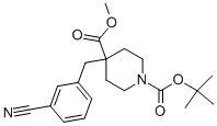 198649-34-2 1-BOC-4-[(3-CYANOPHENYL)METHYL]-4-PIPERIDINECARBOXYLIC ACID METHYL ESTER