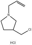 1-烯丙基-3-(氯甲基)吡咯烷盐酸盐, 1986543-47-8, 结构式