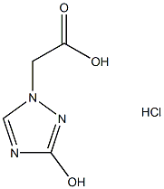 (3-hydroxy-1H-1,2,4-triazol-1-yl)acetic acid hydrochloride Struktur