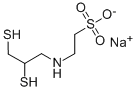 Taurine, N-(2,3-dimercaptopropyl)-, sodium salt Structure