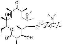 (10E)-3-O-De(α-L-cladinose)-10-dehydro-11-dehydroxy-6-O-Methyl-erythroMycin Structure