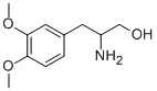 2-氨基-3-(3,4-二甲氧基苯基)丙醇, 19881-95-9, 结构式