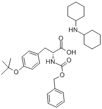 Z-D-TYR(TBU)-OH DCHA Struktur