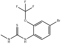 N-[4-Bromo-2-(trifluoromethoxy)phenyl]-N'-methylthiourea Struktur