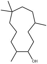 2,6,6,9-Tetramethylcycloundecan-1-ol Structure
