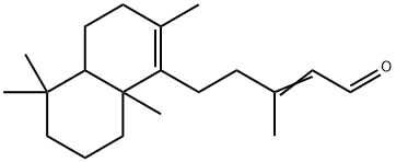 3-methyl-5-(3,4,4a,5,6,7,8,8a-octahydro-2,5,5,8a-tetramethyl-1-naphthyl)pent-2-en-1-al 结构式