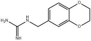 1-[[(2,3-ジヒドロ-1,4-ベンゾジオキシン)-6-イル]メチル]グアニジン 化学構造式